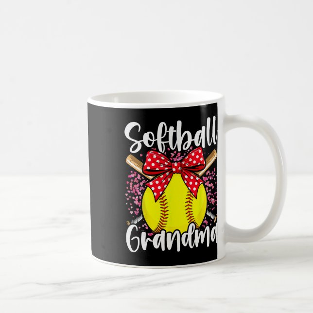 Caneca De Café Avó de Softbol _2  (Direita)