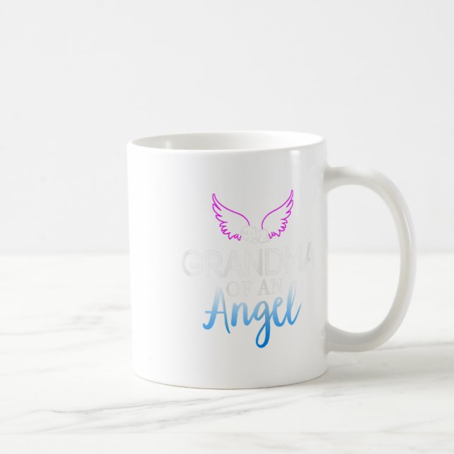Caneca De Café Avó de um Anjo Mês de Conscientização sobre Sids (Direita)