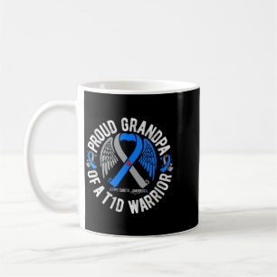 Caneca De Café Avô de uma Guerreira T1D Tipo 1 Diabetes Feminino