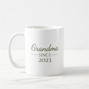 Caneca De Café Avó Desde Personalizado Ano Escrito à Mão Família