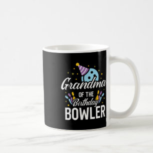 Caneca De Café Avó do Boliche de Aniversário da Boliche Festa do 