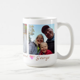 Caneca De Café Avó do feliz dia das mães com 3 fotos