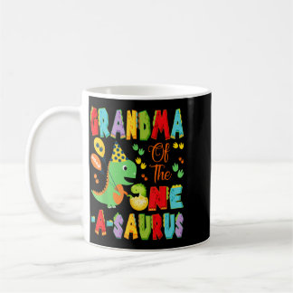 Caneca De Café Avó do Menino de Um Ano do One-A-Saurus