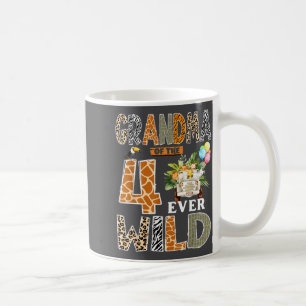 Caneca De Café Avó dos Quatro Feras do Safari Selvagem de 4 Anos
