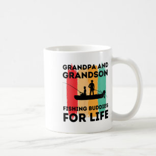 Caneca De Café Avô e Neto Companheiros de Pesca Para Toda a Vida