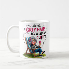 Caneca De Café Avó Elegante Rústica