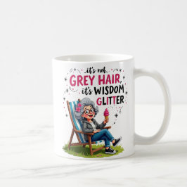 Caneca De Café Avó Elegante Rústica