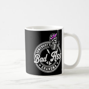 Caneca De Café Avó Engraçada Coque Desarrumado Esqueleto Alguém é