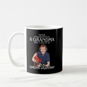 Caneca De Café Avó Engraçada que escuta Gordon Lightfoot