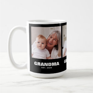 Caneca De Café Avó Estabeleceu Negrito Preto 3 Foto