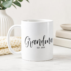 Caneca De Café Avó Estabeleceu Nova Avó