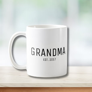 Caneca De Café Avó Estabeleceu Novo Presente de Avó