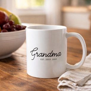 Caneca De Café Avó Estabeleceu Novo Presente de Avó
