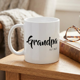 Caneca De Café Avô Estabeleceu Presente Simples para Avô