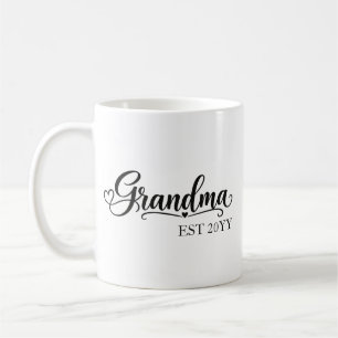 Caneca De Café Avó Estabelecida com ano