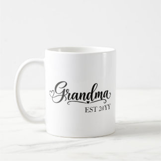 Caneca De Café Avó Estabelecida com ano