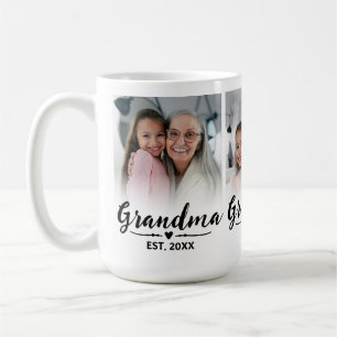 Caneca De Café Avó Estabelecida Script Cute Preto 3 Foto