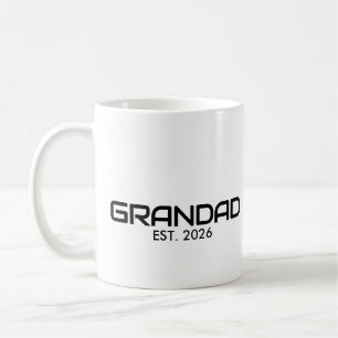 Caneca De Café Avô Estabelecido Novo Presente de Avô