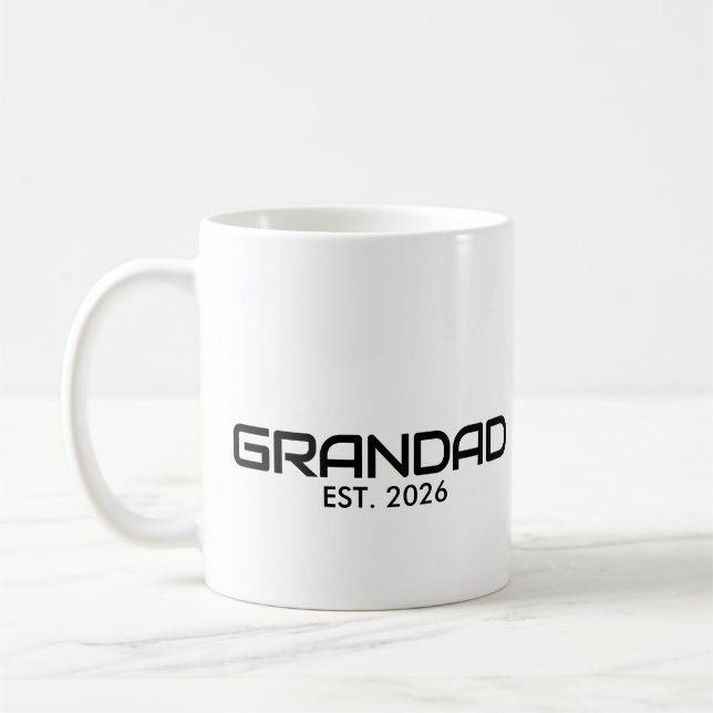 Caneca De Café Avô Estabelecido Novo Presente de Avô (Esquerda)
