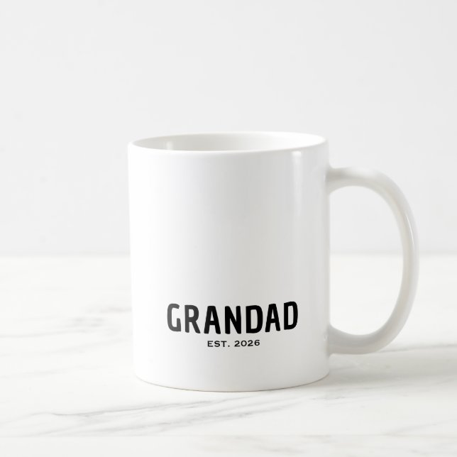 Caneca De Café Avô Estabelecido Novo Presente de Avô (Direita)