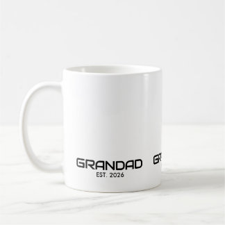 Caneca De Café Avô Estabelecido Novo Presente de Avô