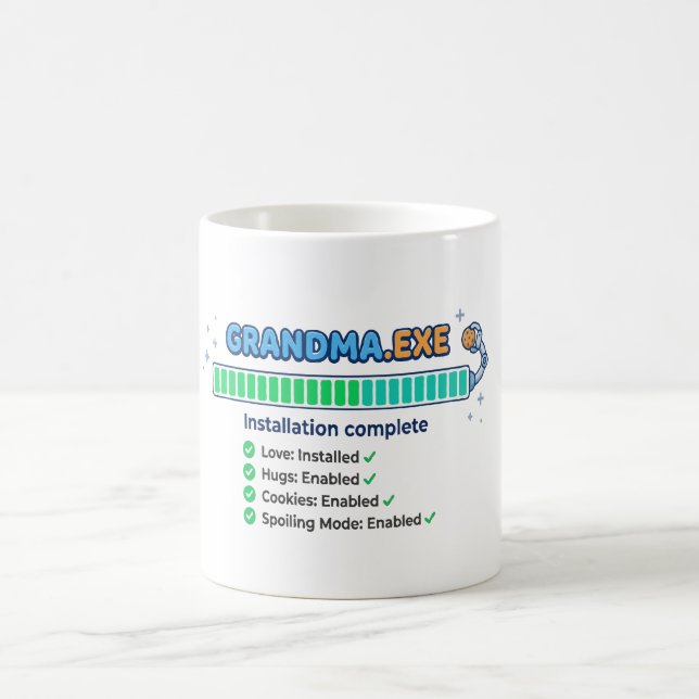 Caneca De Café Avó.exe Presente Divertido para Avó (Centro)