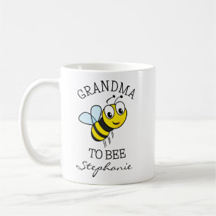 Caneca De Café Avó Fofo para Revelação de Bebê Engraçado em Forma