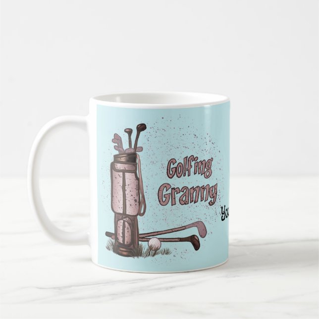 Caneca De Café Avó Golfista  (Esquerda)