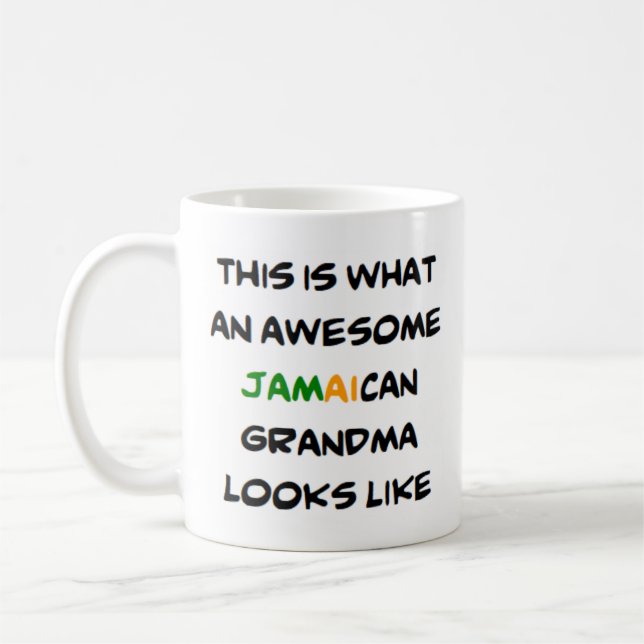 Caneca De Café avó jamaicana, incrível (Esquerda)