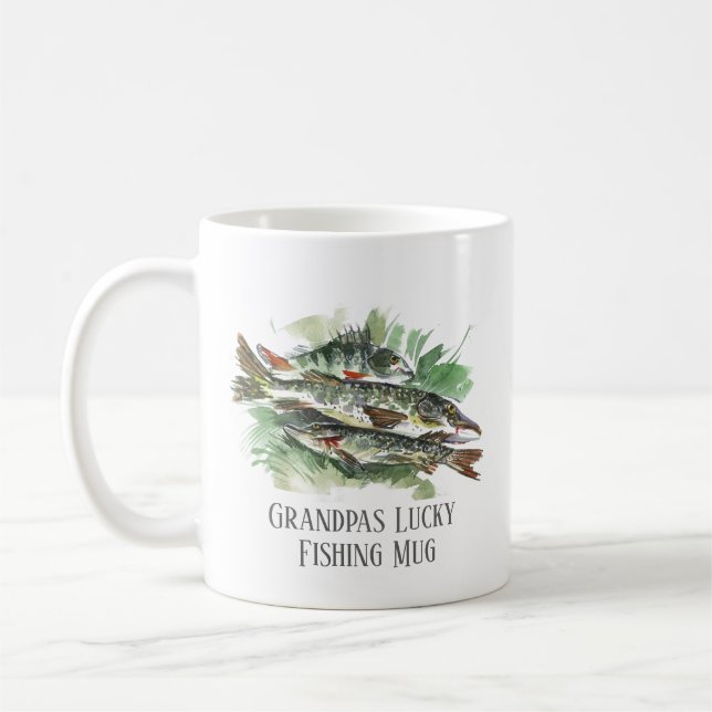 Caneca De Café Avô Lucky Fish Mug | Pike e Perch (Esquerda)