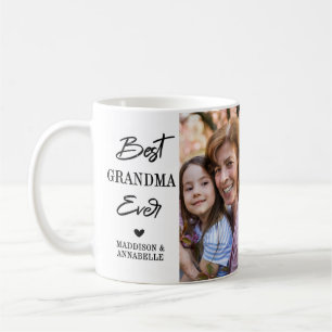 Caneca De Café Avó Mais Querida Personalizada com 2 Fotos