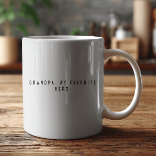 Caneca De Café AVÔ Meu Herói Favorito 