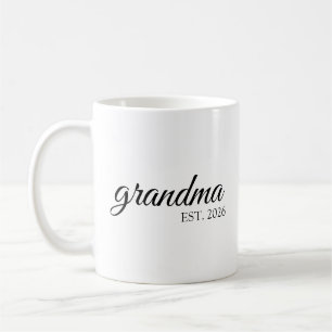 Caneca De Café Avó minimalista Data de estabelecimento