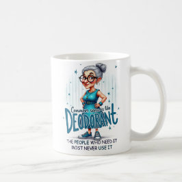 Caneca De Café Avó Moderna Simples Fofa e Elegante