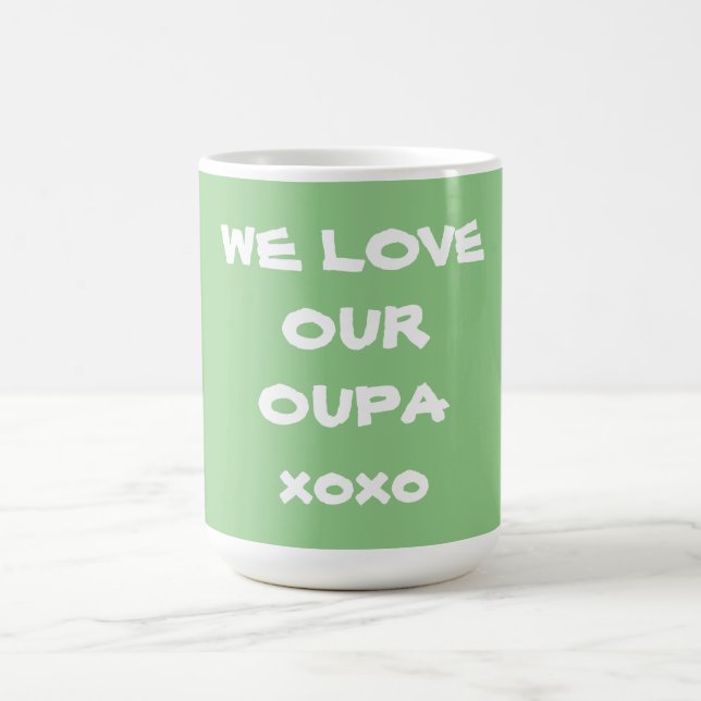 Caneca De Café Avô Moderno Legal AMAMAMOS NOSSO OUPA (Centro)