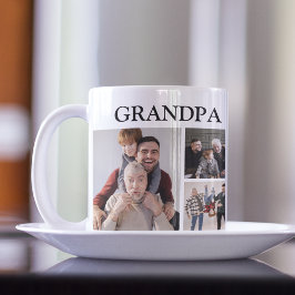 Caneca De Café Avô Moderno Personalizado | 6 Fotos