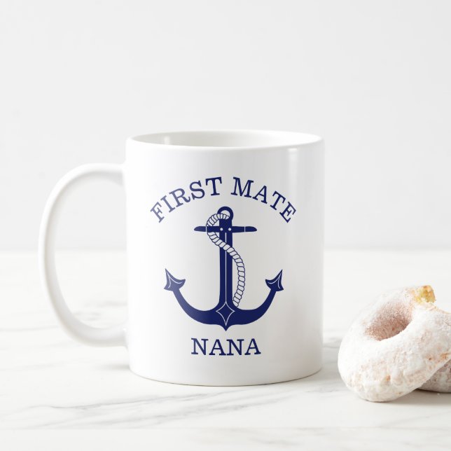 Caneca De Café Avó Nana - Ancoragem Náutica (Com Donut)