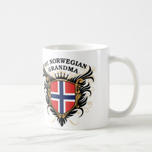 Caneca De Café Avó norueguesa do número um