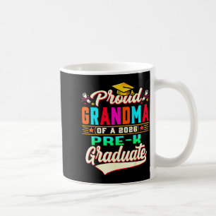 Caneca De Café Avó orgulhosa de graduados da pré-escola de 2026 n