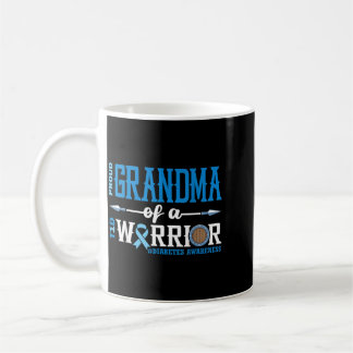 Caneca De Café Avó Orgulhosa De Um Guerreiro T1d Conscientização