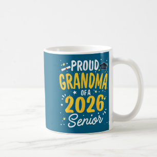 Caneca De Café Avó Orgulhosa Minimalista Formatura 2026