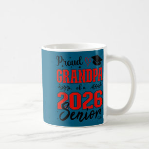 Caneca De Café Avô orgulhoso de um veterano da turma de 2026, vet