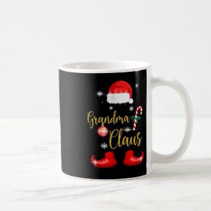 Caneca De Café Avó Papai Noel Diversão Família Natal Pijamas Para