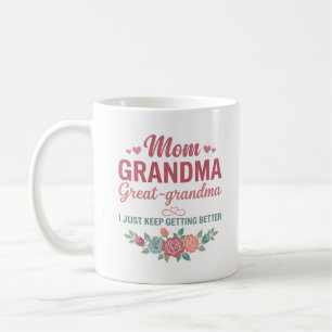 Caneca De Café Avó para Mulheres Mãe Avó Bisavó
