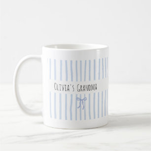 Caneca De Café Avó Personalizada Nome do Neto Personalizado