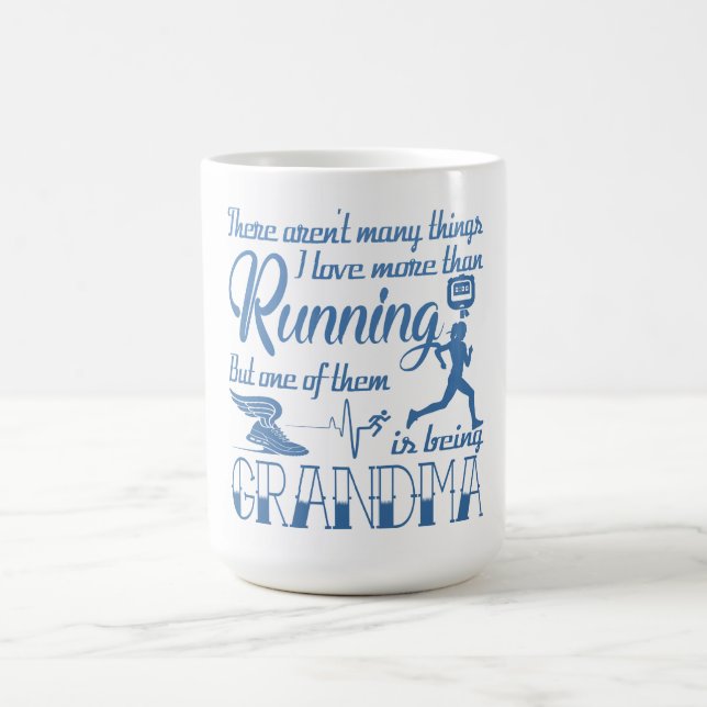 Caneca De Café Avó Running (Centro)