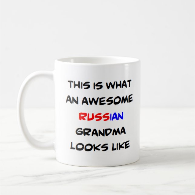 Caneca De Café avó russa, incrível (Esquerda)