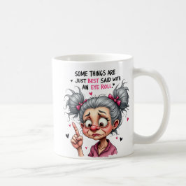 Caneca De Café Avó Simpática Rústica