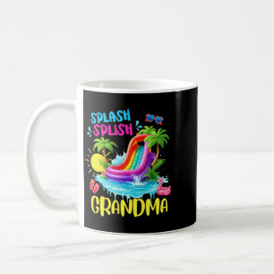 Caneca De Café Avó Splash Splish Aniversário de 1 ano Família Ver