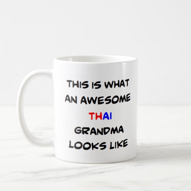 Caneca De Café avó thai, incrível (Esquerda)